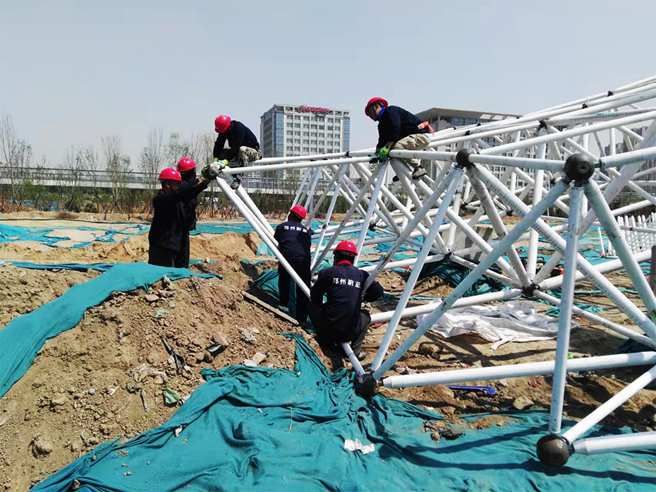 郑州青少年公园网架造型